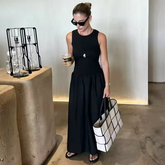 Khaki elagant long dress